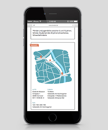 Street Art iPhone Map